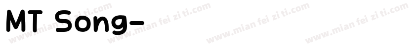 MT Song字体转换